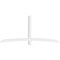 Ekena Millwork Bellingham Architectural Grade PVC Gable Bracket, 96"W x 44"H x 4"D x 4"F, 11/12 Pitch GBP096X44X0404BEL00 - alternate 3